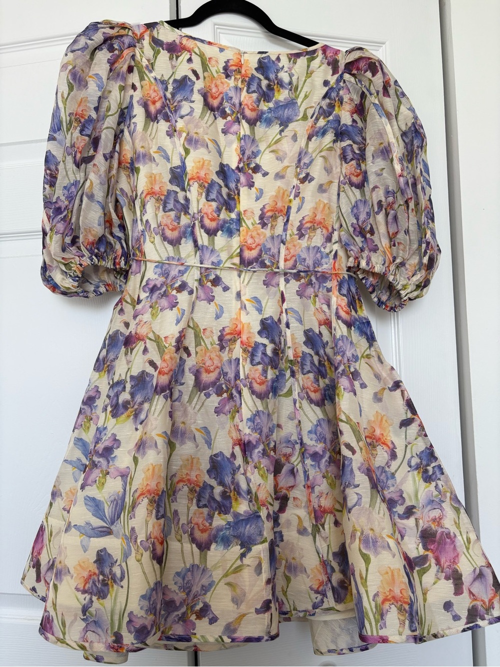 NWOT Zimmermann Tama Puff Sleeve Mini Dress AUS2-US8 - Picture 4 of 8